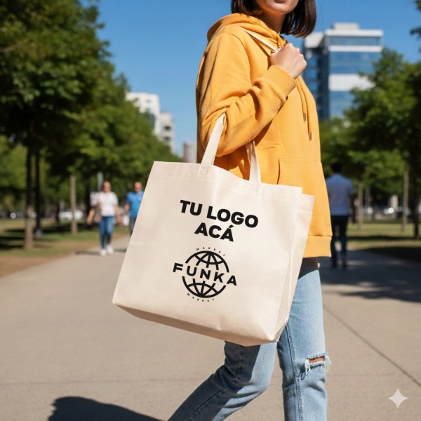 Bolsas Friselina Asas Personalizadas 40x37x15cm