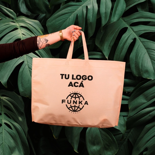 Bolsas Friselina Asas Personalizadas 60x50x10cm