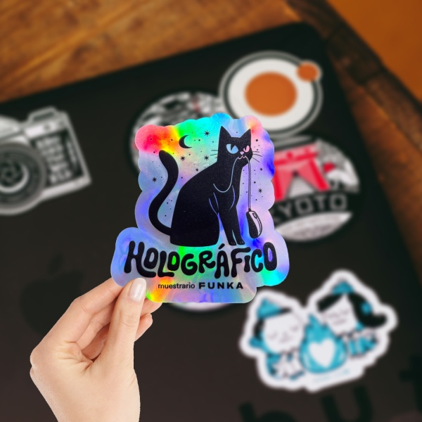 Calcos en vinilo Hologr&aacute;fico personalizadas