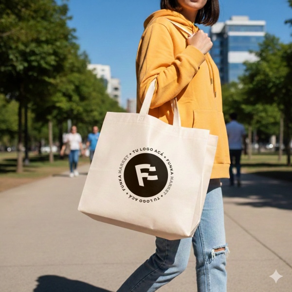 Bolsas Friselina Asas Personalizadas 40x37x15cm