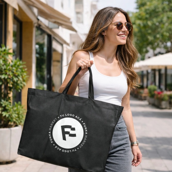 Bolsas Friselina Asas Personalizadas 60x50x10cm