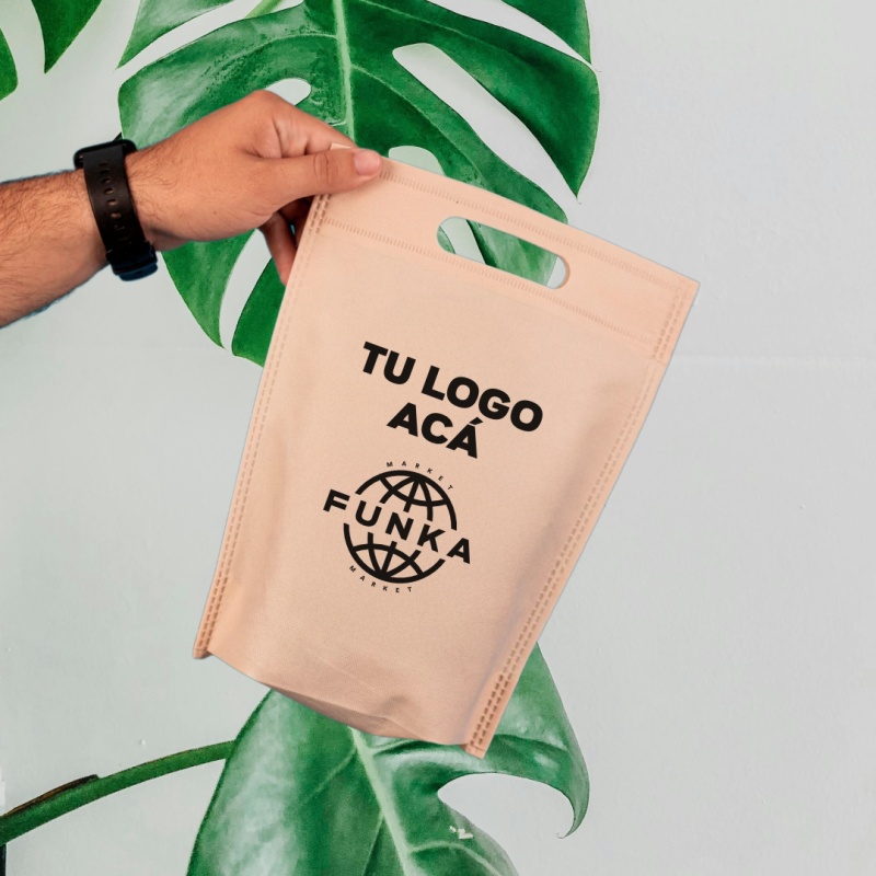 Bolsas Friselina Riñon Personalizadas 20x30x10cm