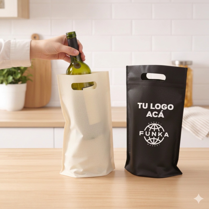 Bolsas Friselina Riñon Personalizadas 40x20x10cm