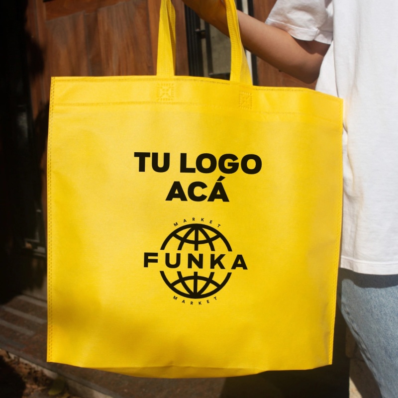 Bolsas Friselina Asas Personalizadas 40x45x10cm