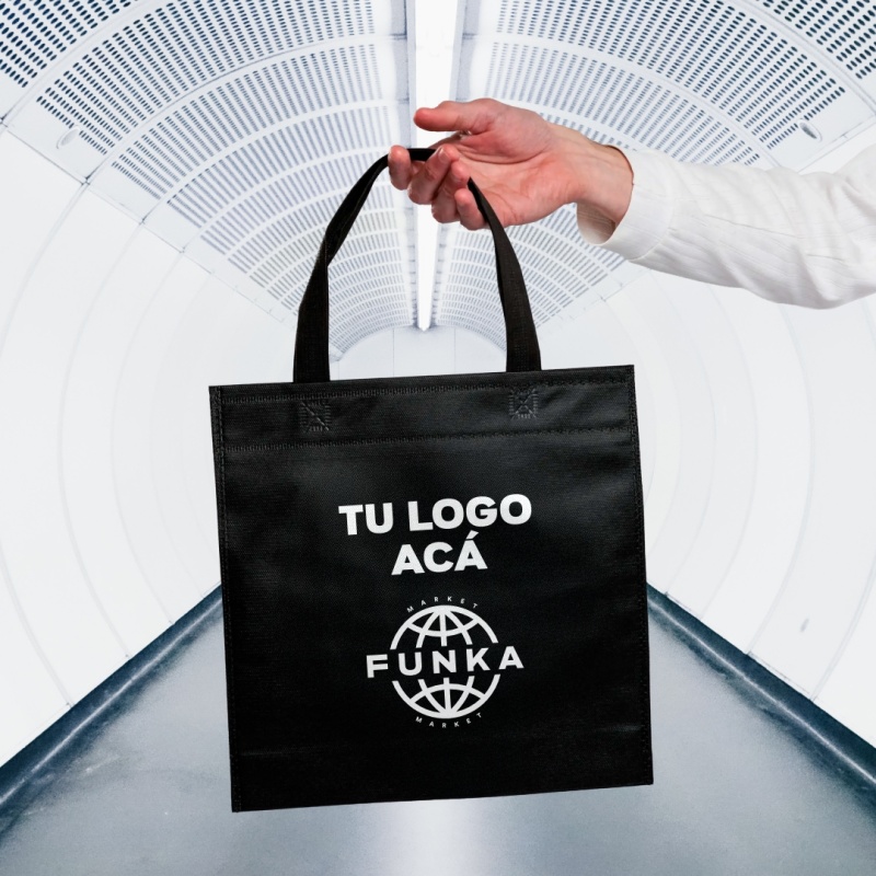 Bolsas Friselina Asas Personalizadas 30x30x10cm
