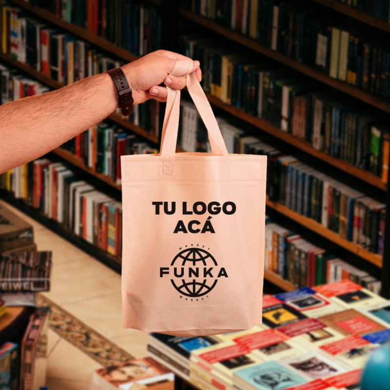 Bolsas Friselina Asas Personalizadas 30x30x10cm