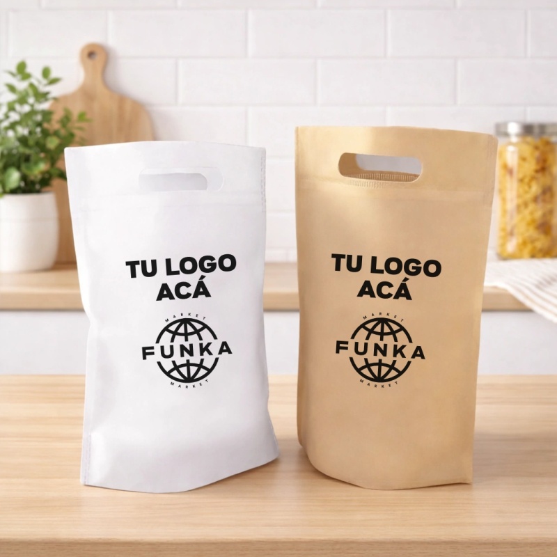 Bolsas Friselina Riñon Personalizadas 20x30x10cm