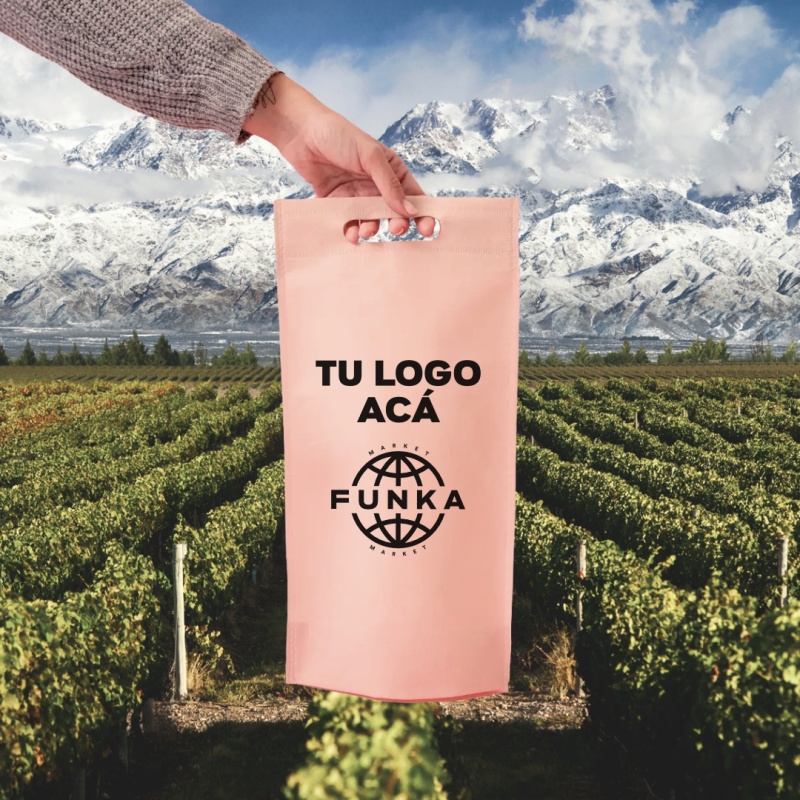 Bolsas Friselina Riñon Personalizadas 40x20x10cm