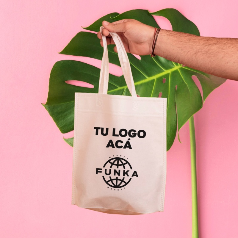 Bolsas Friselina Asas Personalizadas 40x30x10cm