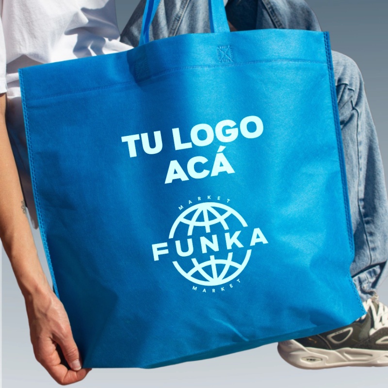 Bolsas Friselina Asas Personalizadas 40x45x10cm