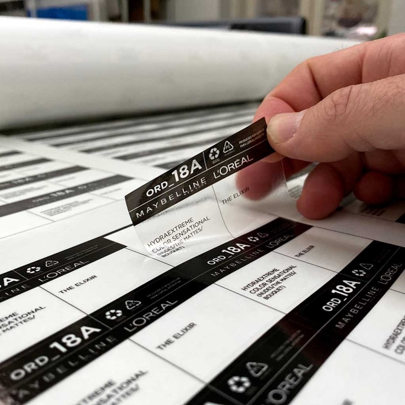 Calcos en vinilo Clear personalizadas