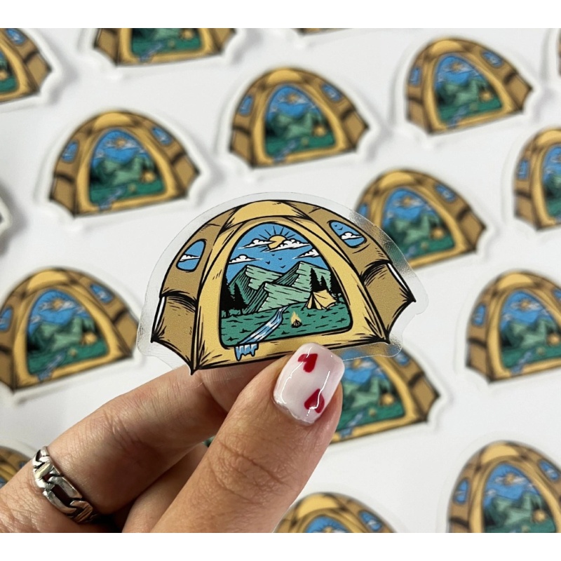 Calcos en vinilo Clear personalizadas + Tinta Blanca