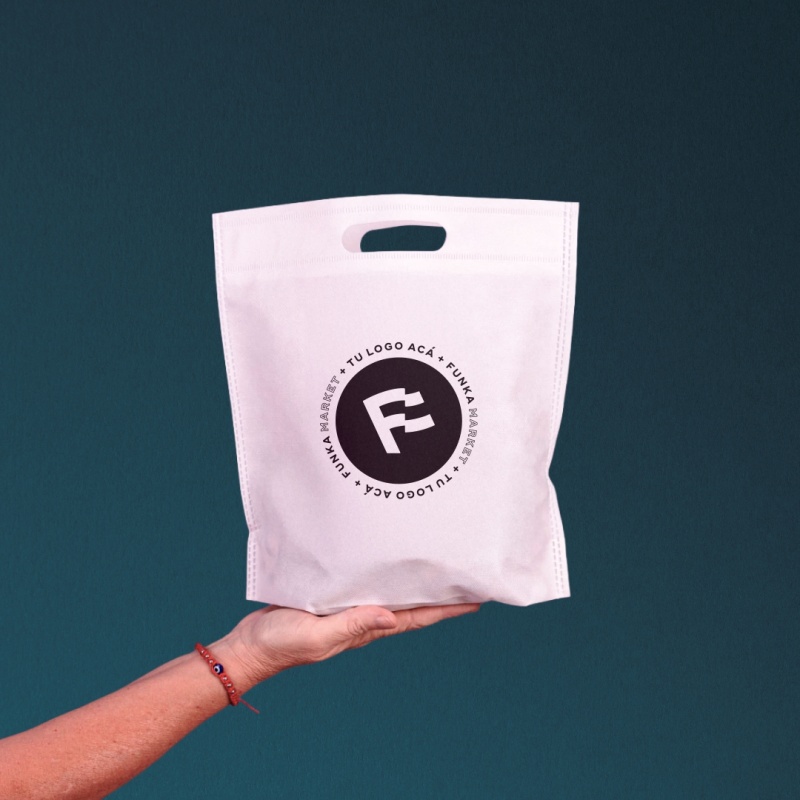 Bolsas Friselina Riñon Personalizadas 20x30x10cm