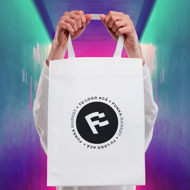 Bolsas Friselina Asas Personalizadas 40x30x10cm