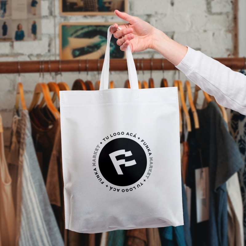 Bolsas Friselina Asas Personalizadas 40x30x10cm