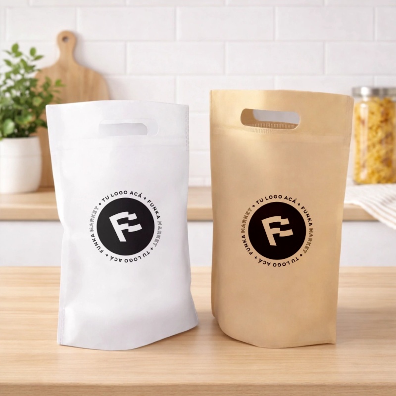 Bolsas Friselina Riñon Personalizadas 20x30x10cm